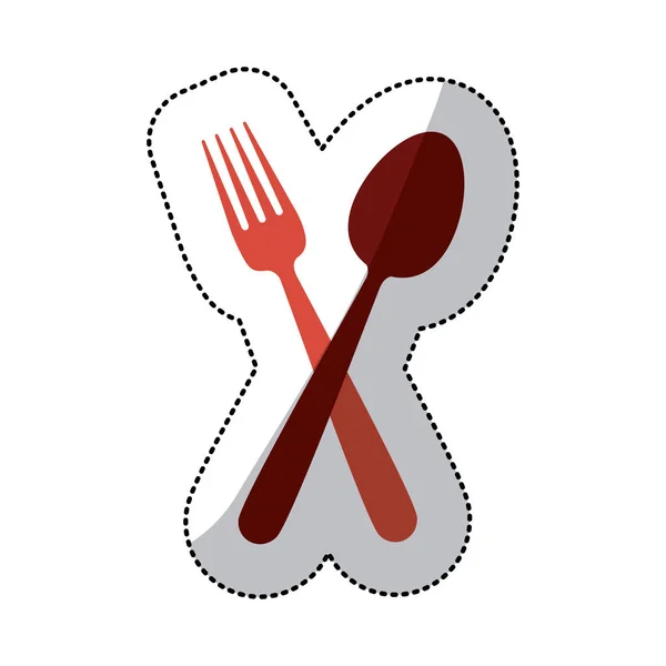 Restoran çatal bıçak takımı mutfak eşyaları — Stok Vektör