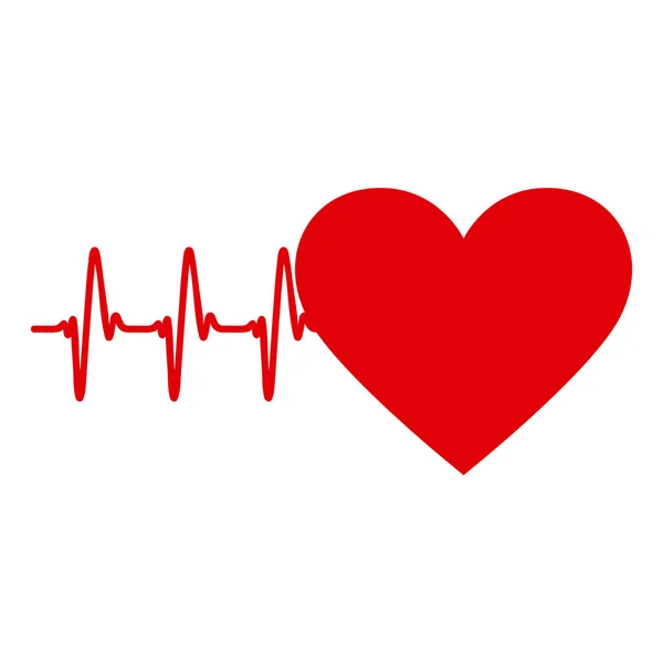 Atención médica de latidos cardíacos — Vector de stock