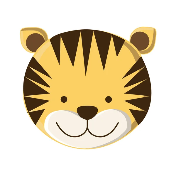 Schattig tijger cartoon — Stockvector