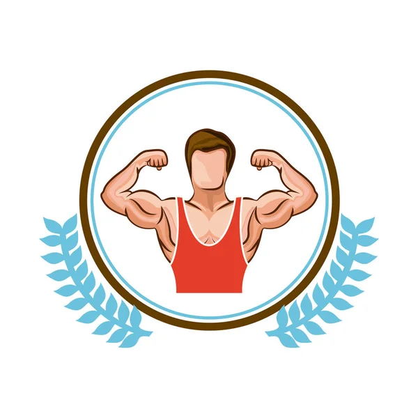 Fitness estilo de vida saludable — Vector de stock