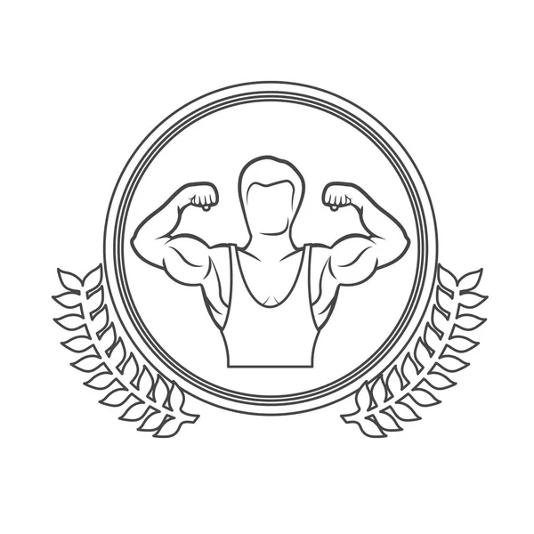 Fitness estilo de vida saludable — Vector de stock