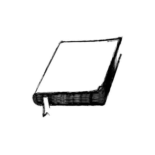 Boek met blanke pagina geïsoleerd — Stockvector