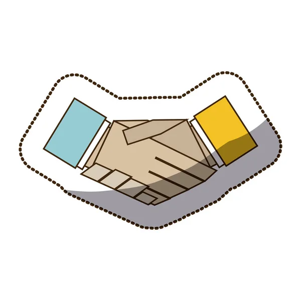 Symbole de poignée de main isolé — Image vectorielle
