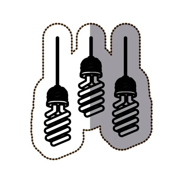 Ampul ışığı enerjisi — Stok Vektör