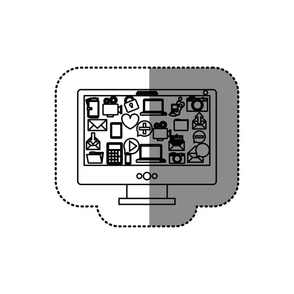 Tecnología de cloud computing — Vector de stock