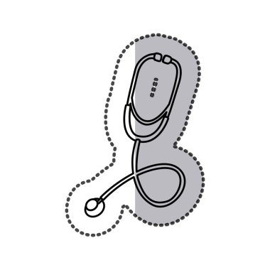 Kontur stetoskop simge görüntüsü