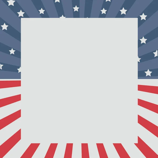 Pared fondo americano icono — Vector de stock