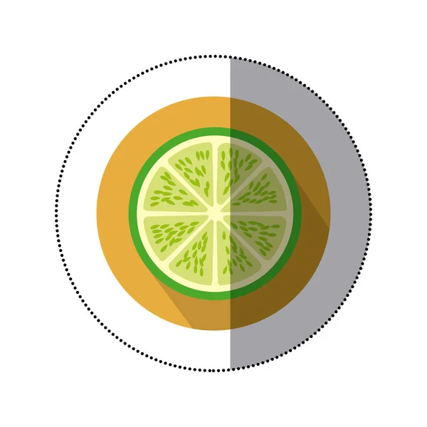 Icono de fruta de lima imagen — Vector de stock