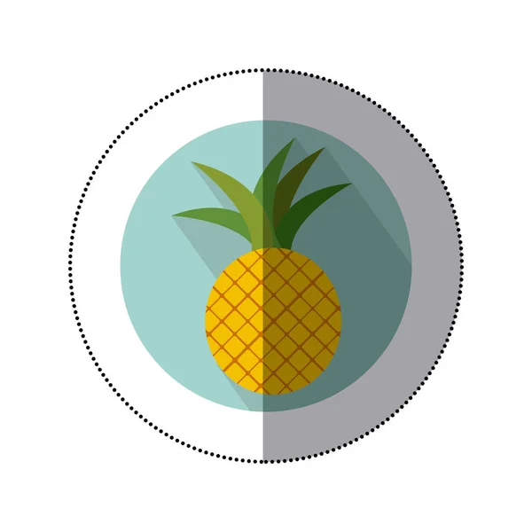 Imagen icono de fruta de piña — Vector de stock