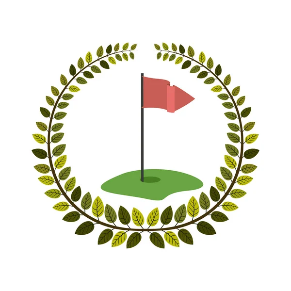 Symbol golf klubovými — Stockový vektor