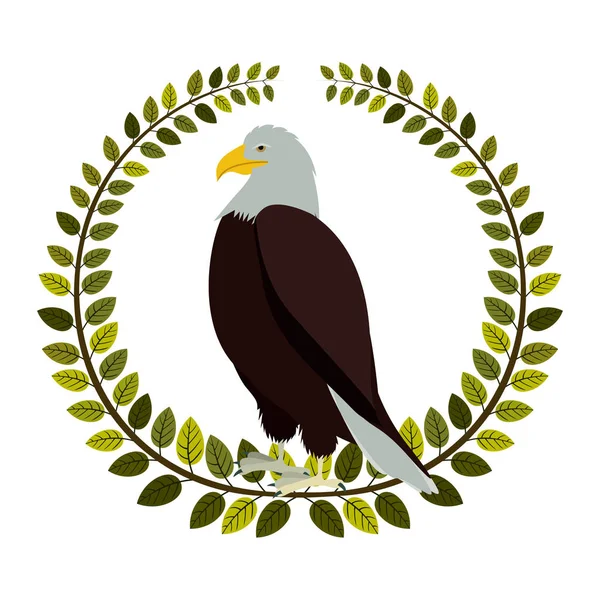 Emblem Adler Zeichen Symbol — Stockvektor