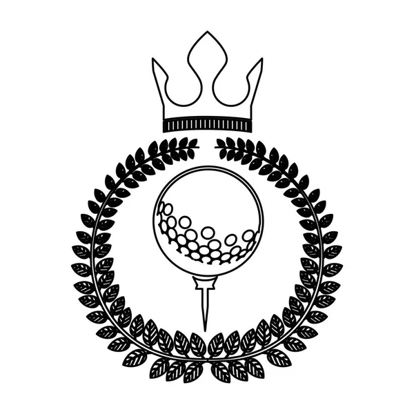 Symbole emblème de golf icône — Image vectorielle