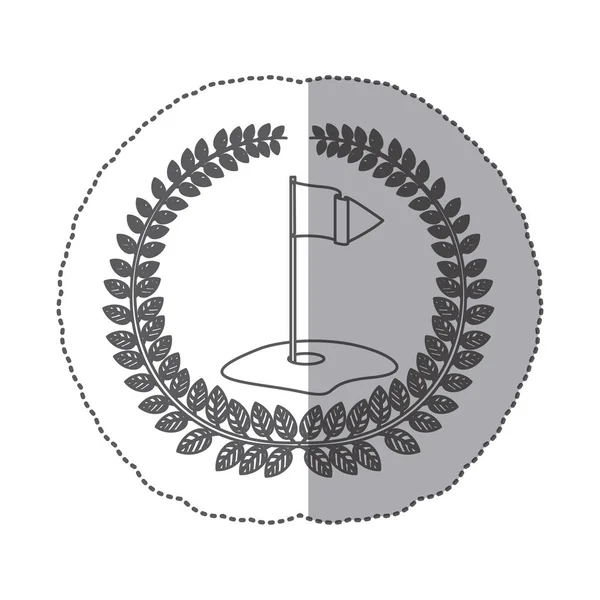 Symbolikon golf emblem — Stock vektor