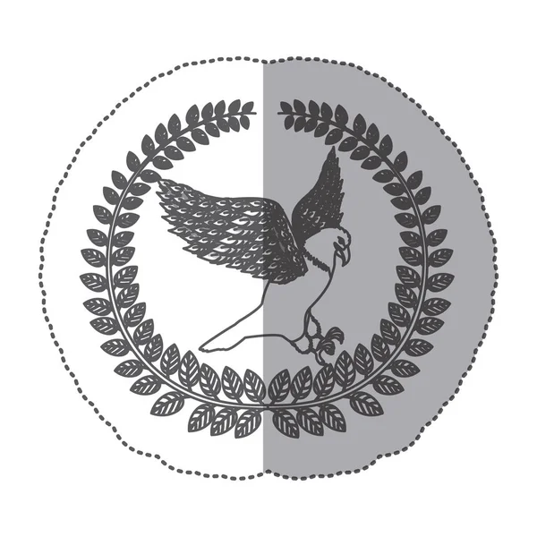 Embleem eagle teken pictogram — Stockvector