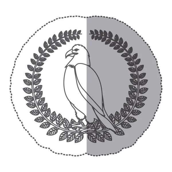 Значок эмблемы орла — стоковый вектор
