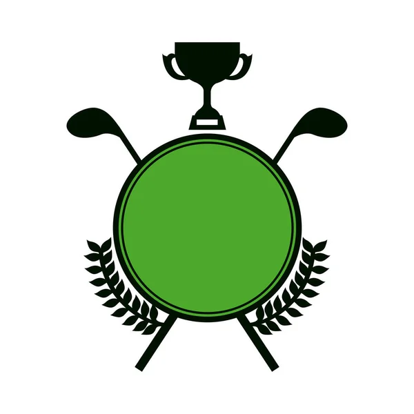 Σύμβολο εικονίδιο έμβλημα γκολφ — Διανυσματικό Αρχείο