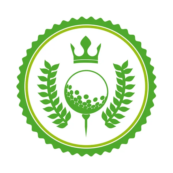 Golf embleem symboolpictogram — Stockvector