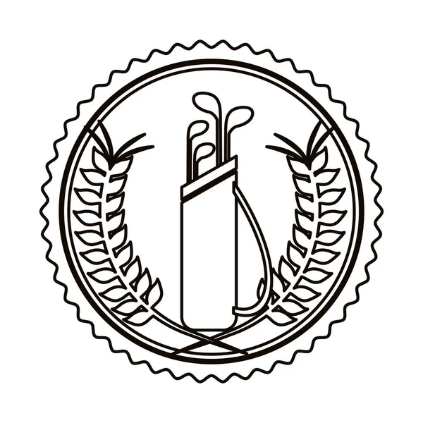 Значок символа гольф-эмблемы — стоковый вектор