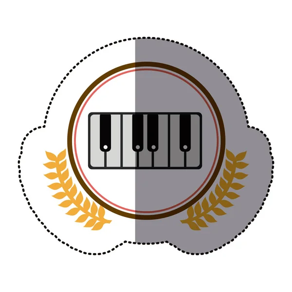 Symbol Klavier-Ikone — Stockvektor