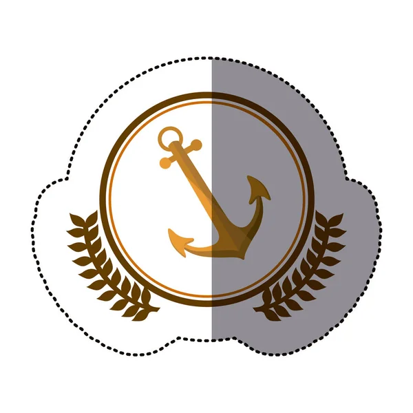 Symbol Anker Schiffe Symbol — Stockvektor