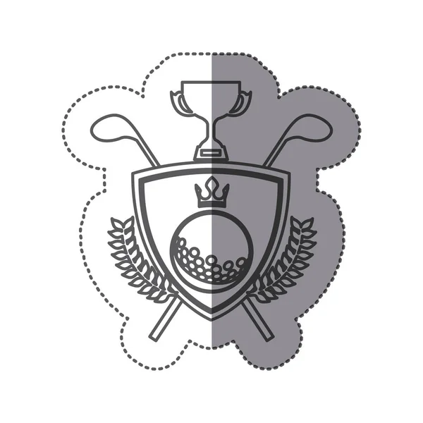 Symbole emblème de golf icône — Image vectorielle