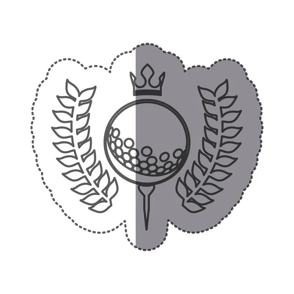Símbolo ícone emblema de golfe — Vetor de Stock