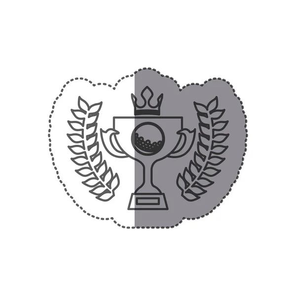 Symbole emblème de golf icône — Image vectorielle