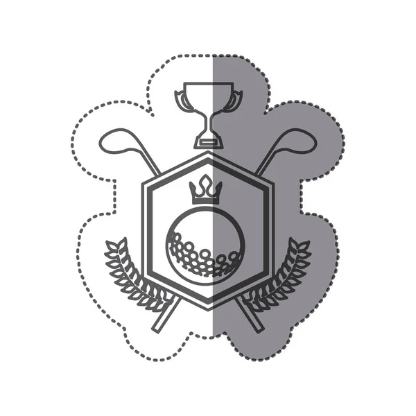 Golf embleem symboolpictogram — Stockvector