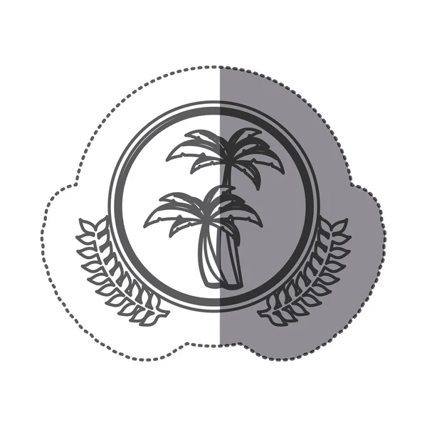 Символ острова иконка изображения — стоковый вектор