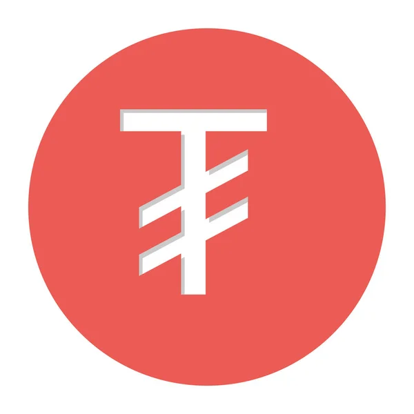 Tugriks εικόνα με το σύμβολο νομίσματος — Διανυσματικό Αρχείο