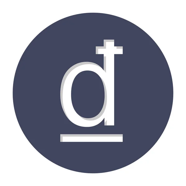 Icono de símbolo de moneda dong — Vector de stock