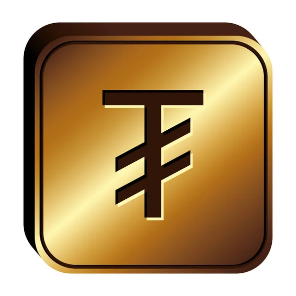 Tugriks currency symbol icon — Stock Vector