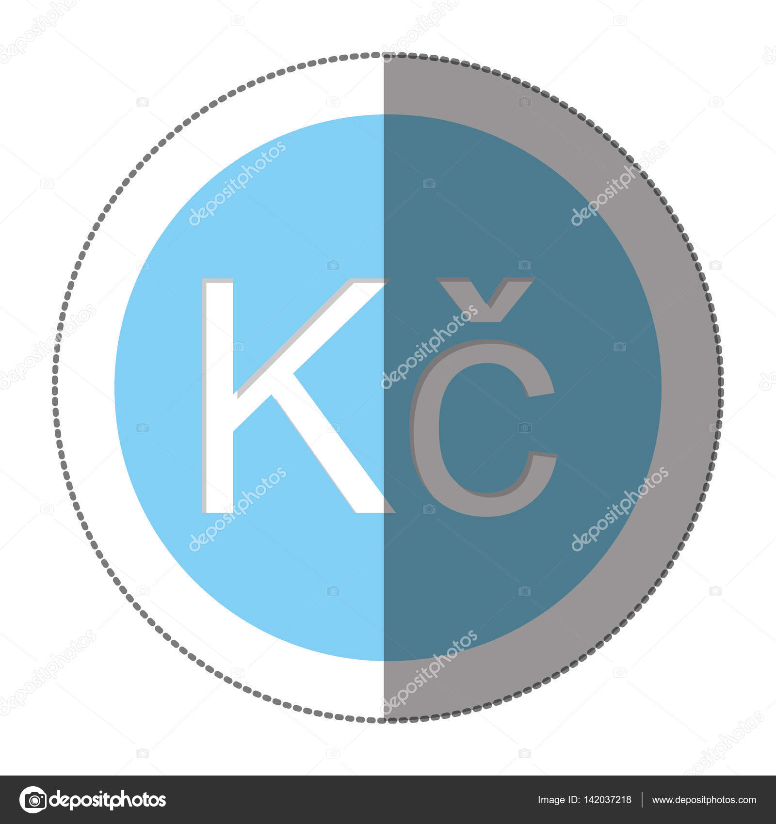 捷克克朗货币符号图标图库矢量图©grgroupstock 142037218