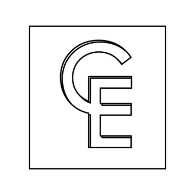 Ecu Para birimi sembolü simgesi