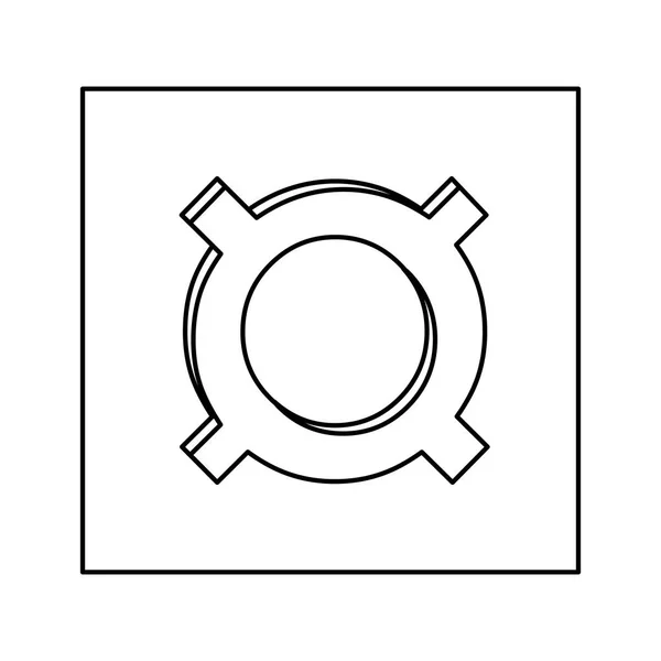 Ícone de símbolo de moeda atual —  Vetores de Stock