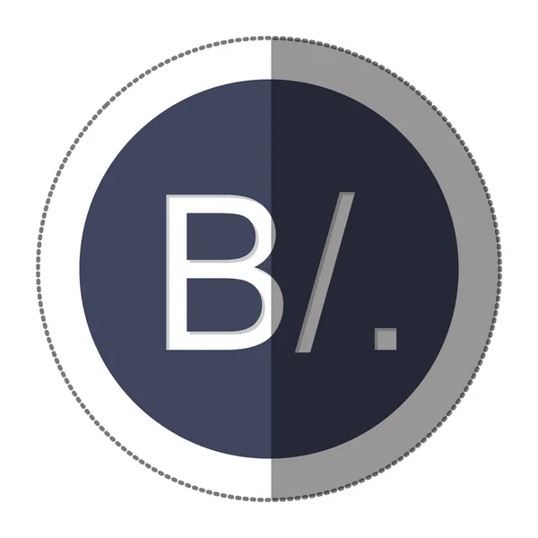 Panamanian balboa currency symbol icon — Stock Vector