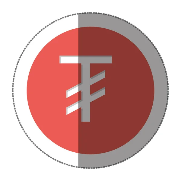 Значок символу валюти буксирування — стоковий вектор