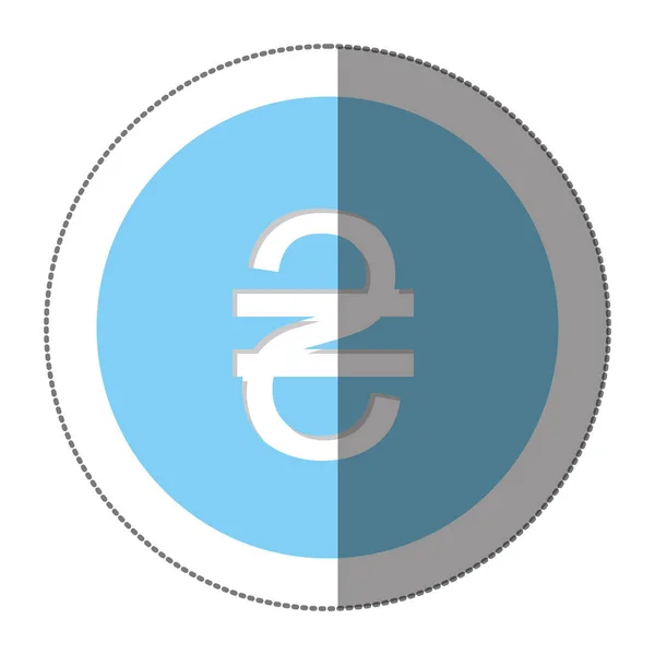 Icône de symbole de devise hryvnia — Image vectorielle