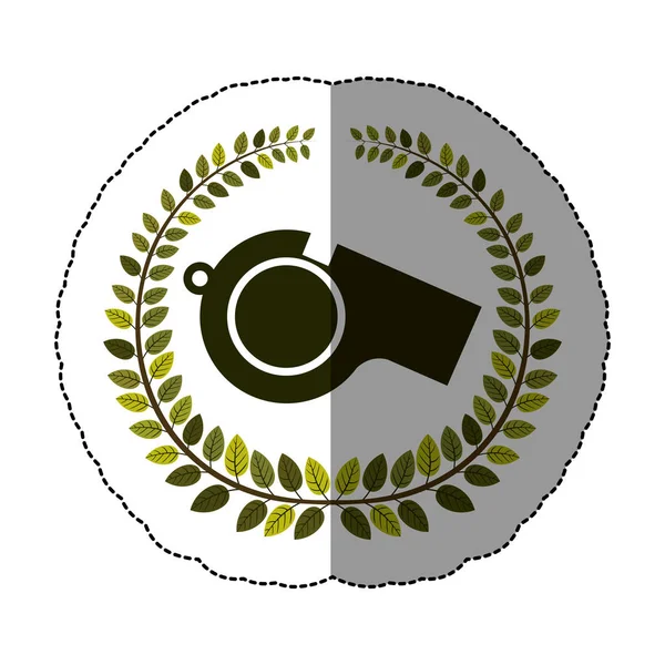 Symbol referee emblem icon — Stock Vector