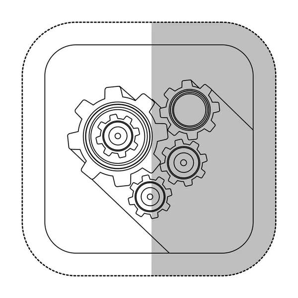 シンボルの歯車のアイコン イメージ — ストックベクタ