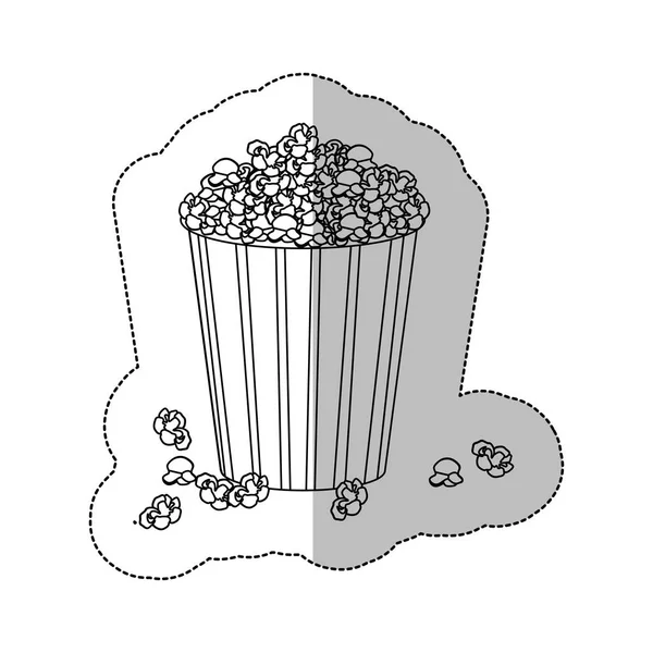 Símbolo palomitas de maíz icono imagen — Vector de stock