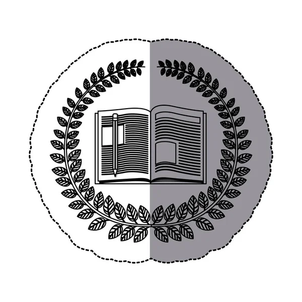 Schools notebook symbol icon — Stock Vector
