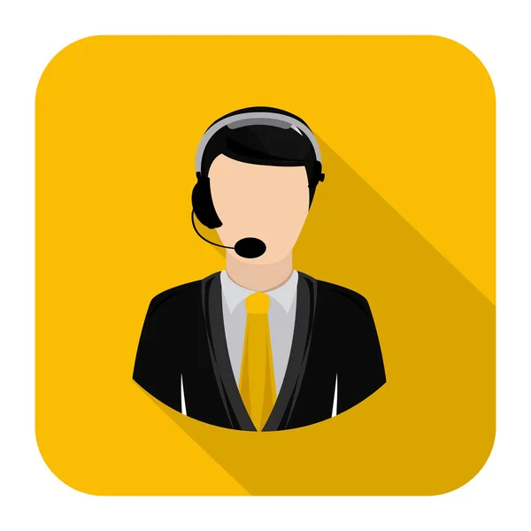 Symbol Mann Call Center Symbol — Stockvektor