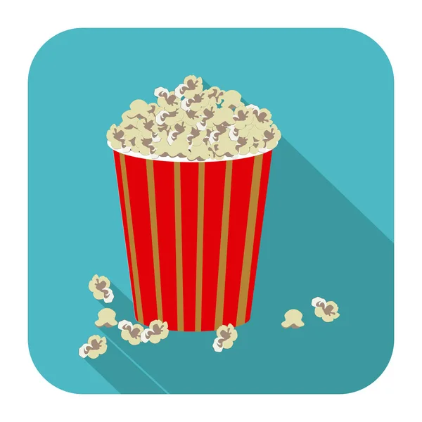 Símbolo palomitas de maíz icono imagen — Vector de stock