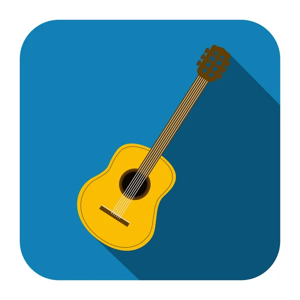 Símbolo icono de guitarra diseño — Archivo Imágenes Vectoriales