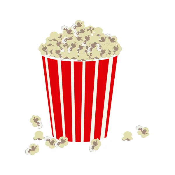 Symbolen popcorn ikonbild — Stock vektor