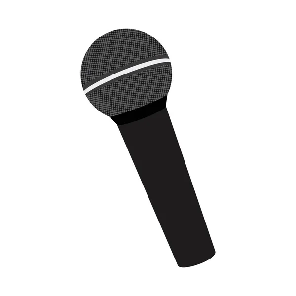 Immagine icona simbolo microfono — Vettoriale Stock