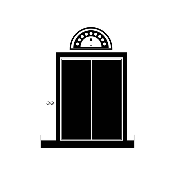 Stock d'icône liée ascenseur — Image vectorielle