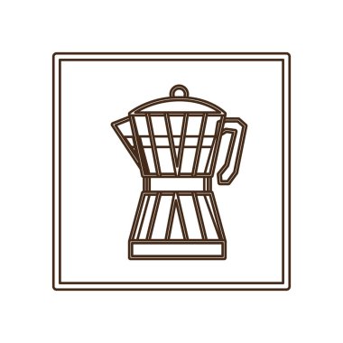 Kahve moka demlik simgesi