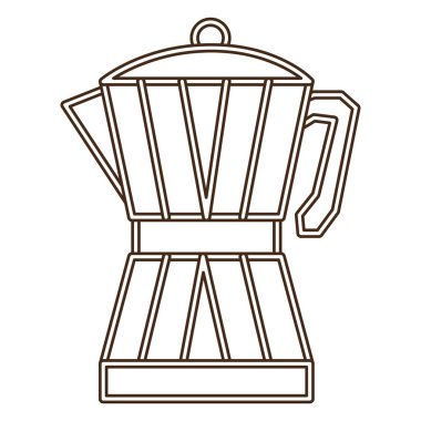 Kahve moka demlik simgesi